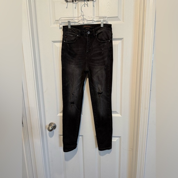 Risen Jeans - High Rise Vintage Washed Skinny Jeans Size 28/7. - Picture 3 of 8